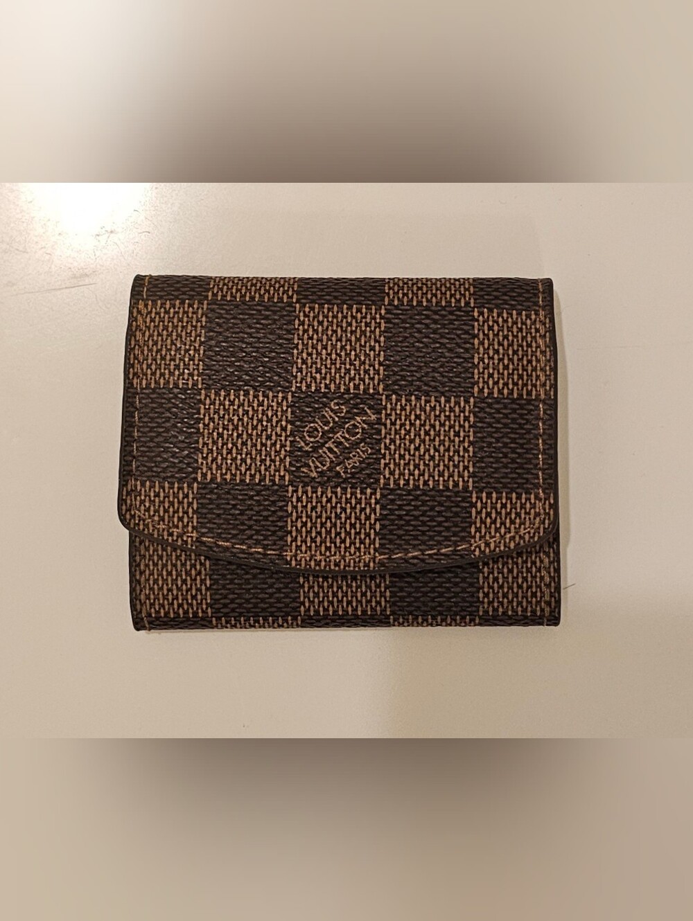LOUIS VUITTON Damier Ebene Card/Cash Holder